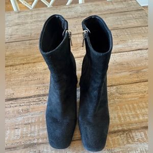 Sam Edelman black suede booties. 7 medium. Great condition